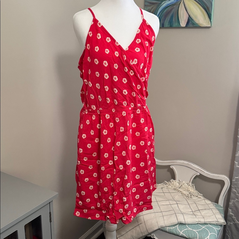 Coral Vneck Dress